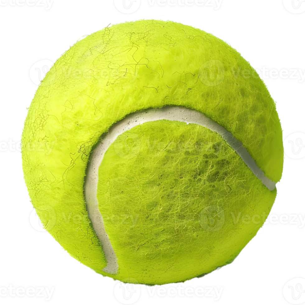 AI generated 3D Rendering of a Tennis Ball on Transparent Background - Ai Generated png