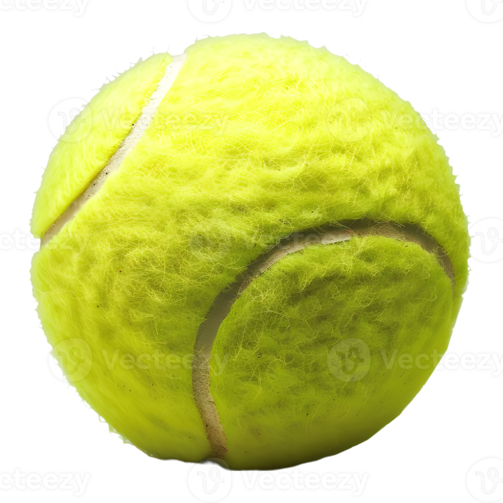 AI generated 3D Rendering of a Tennis Ball on Transparent Background - Ai Generated png
