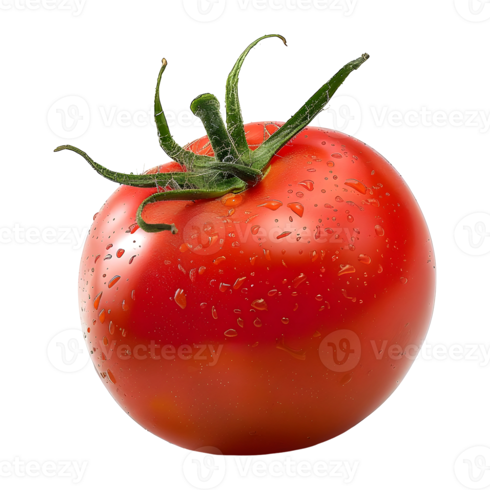 AI generated 3D Rendering of a Red Tomato on Transparent Background - Ai Generated png