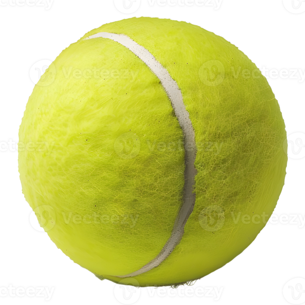 AI generated 3D Rendering of a Tennis Ball on Transparent Background - Ai Generated png