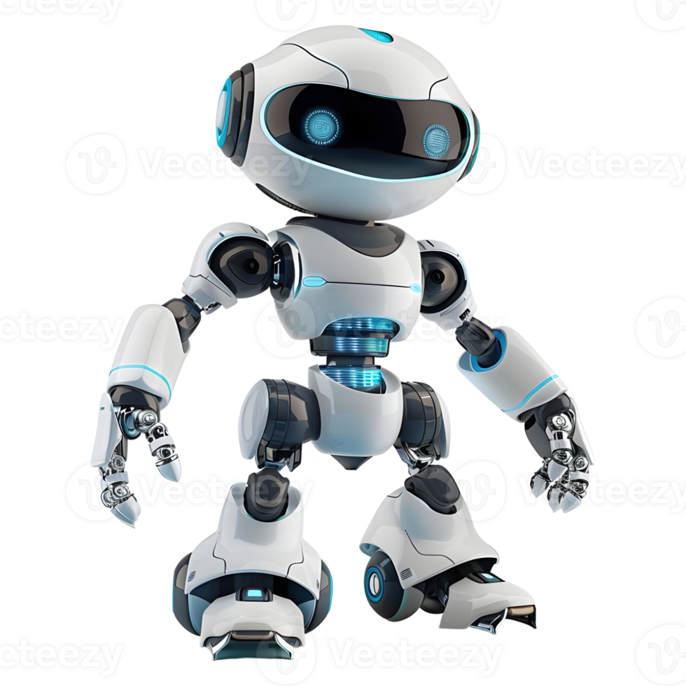 AI generated 3D Rendering of a Modern Robot on Transparent Background - Ai Generated png
