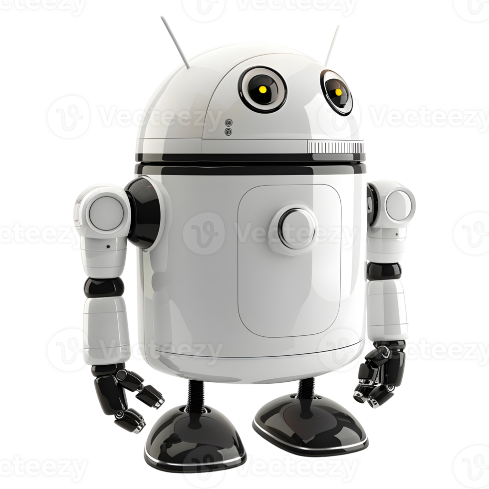 AI generated 3D Rendering of a Modern Robot on Transparent Background - Ai Generated png