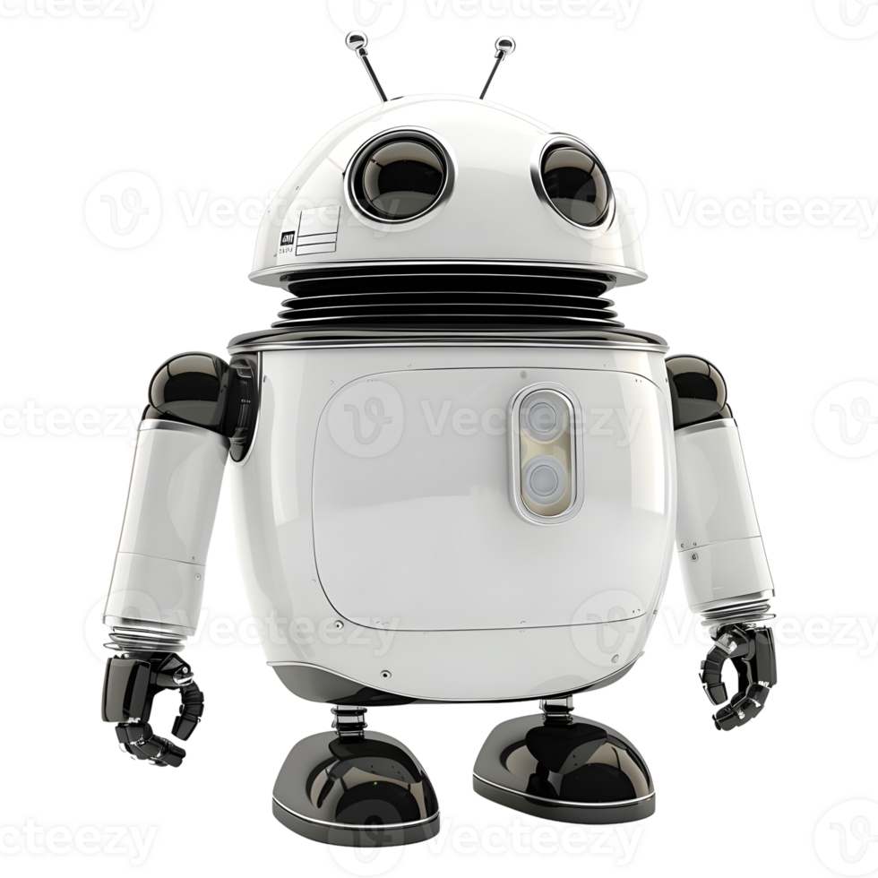 AI generated 3D Rendering of a Modern Robot on Transparent Background - Ai Generated png