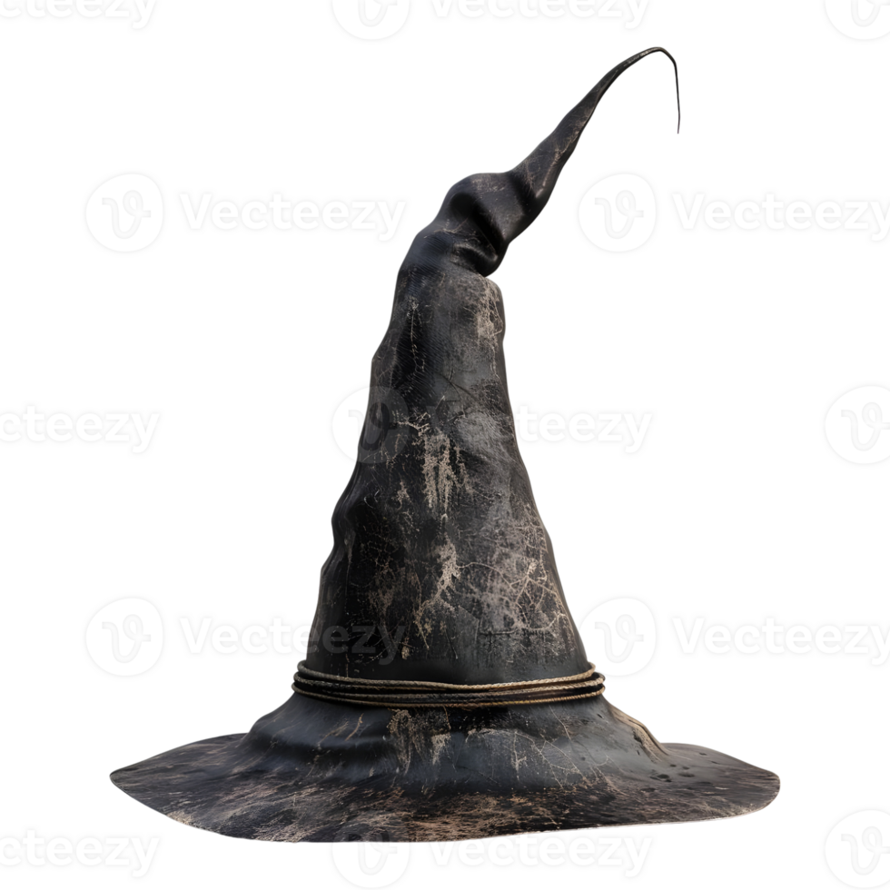 AI generated 3D Rendering of a Witch Magic Hat on Transparent Background - Ai Generated png