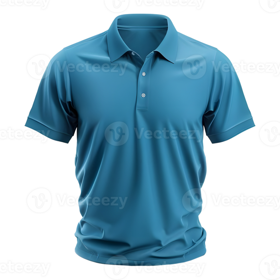 AI generated 3D Rendering of a Polo Shirt for Man and Woman on Transparent Background - Ai Generated png