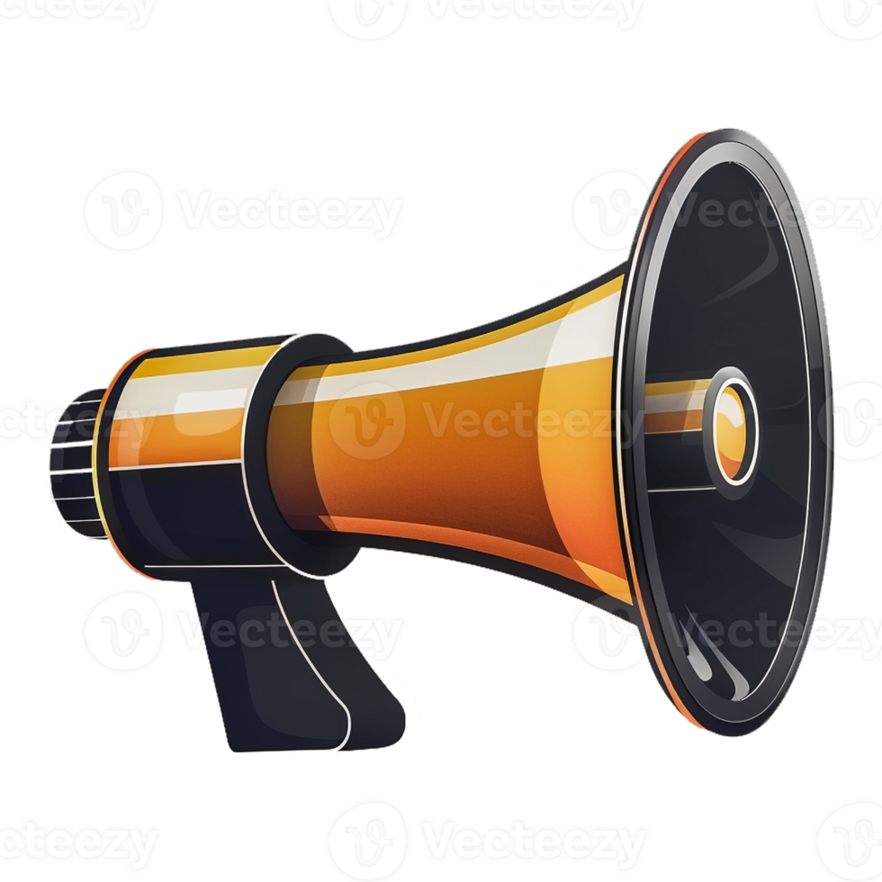 AI generated Sticker of a Megaphone On a Transparent Background - Ai Generated png