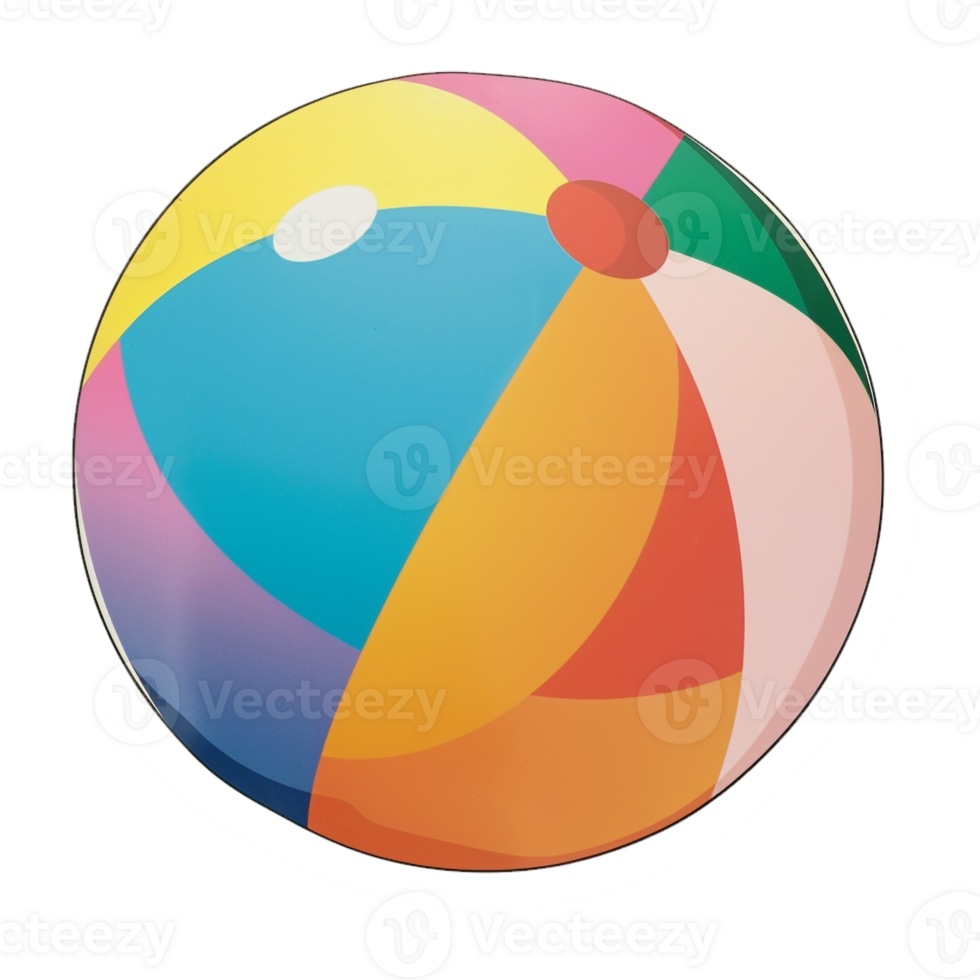 AI generated Sticker of a Beach Volleyball On a Transparent Background - Ai Generated png