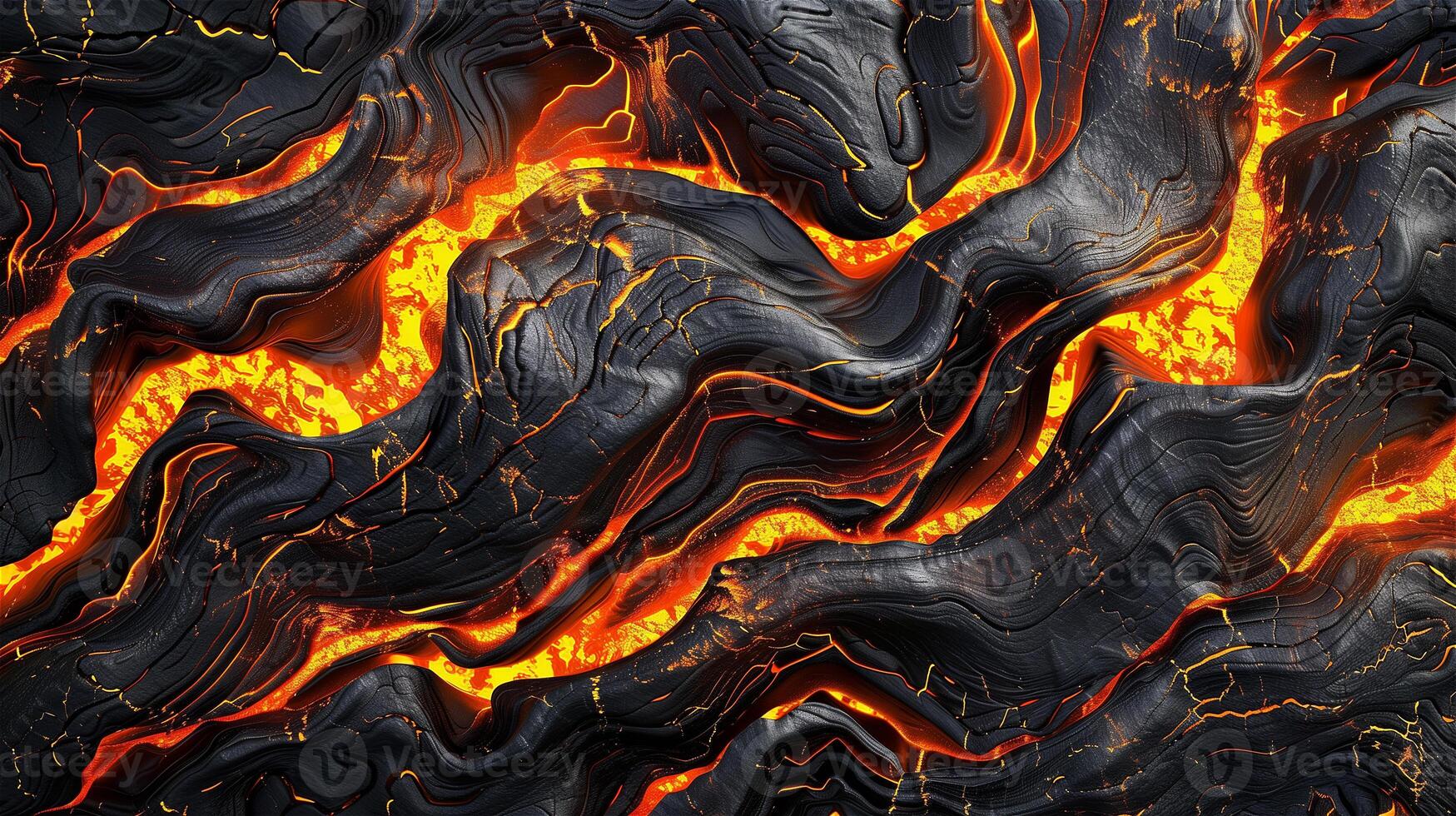AI generated Lava texture fire background photo
