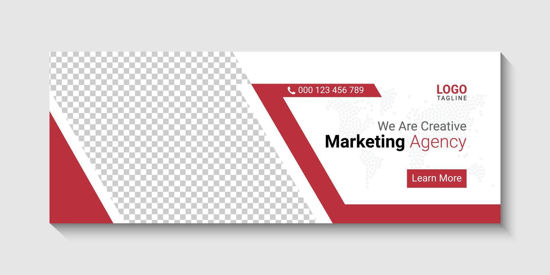 digital marketing corporate social media  web banner design template vector