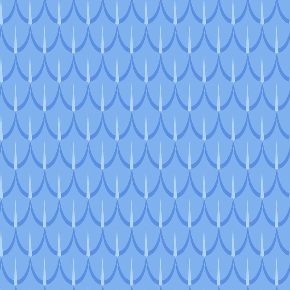 Blue seamless pattern sharp dinosaur skin vector