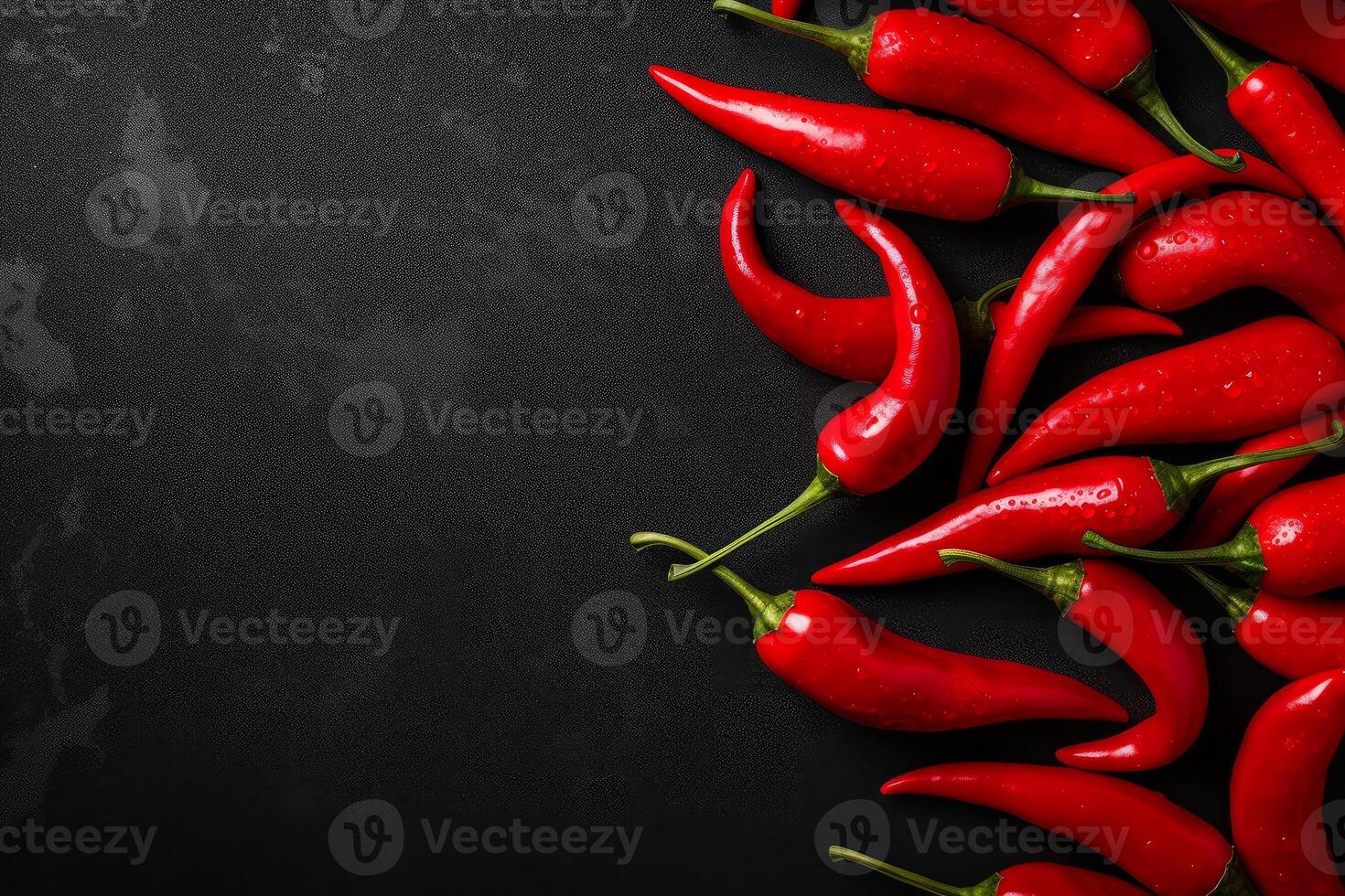 AI generated Spicy Red chilli pepper. Generate Ai photo