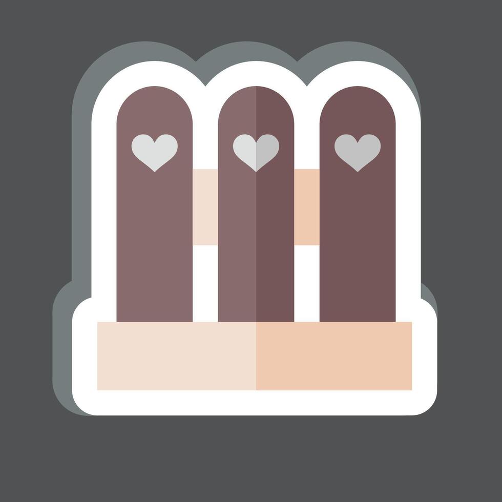 Sticker Fence. related to Kindergarten symbol. simple design editable. simple illustration vector