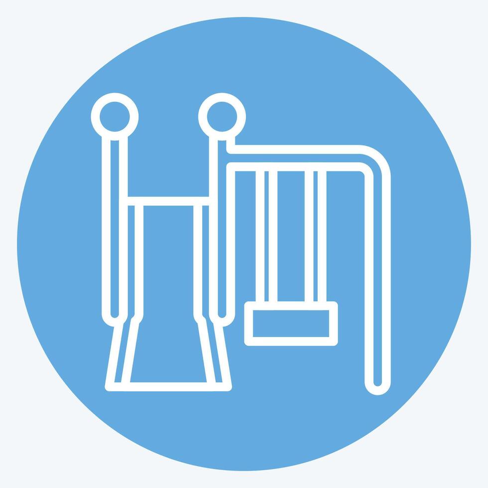 Icon Slide. related to Kindergarten symbol. blue eyes style. simple design editable. simple illustration vector