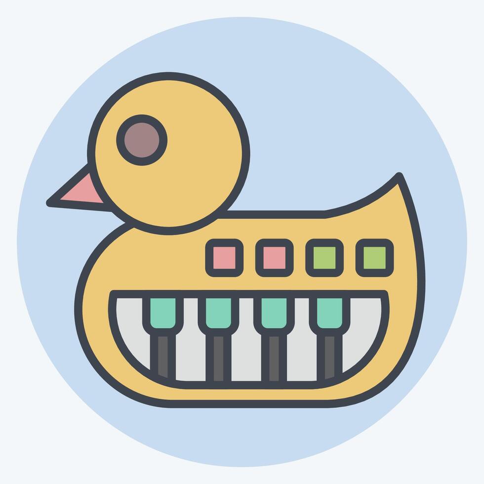 icono sintetizador. relacionado a jardín de infancia símbolo. color compañero estilo. sencillo diseño editable. sencillo ilustración vector