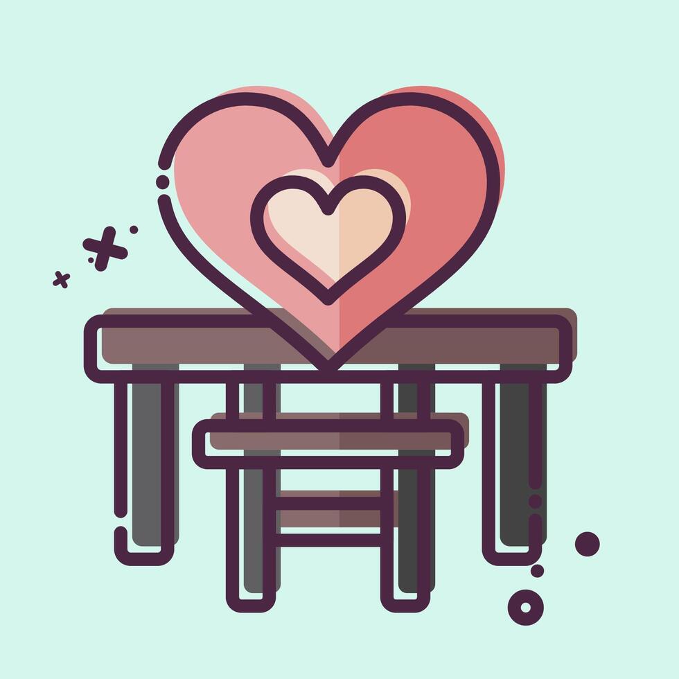 Icon Baby Chair. related to Kindergarten symbol. MBE style. simple design editable. simple illustration vector