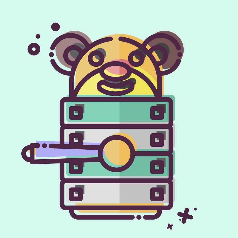 Icon Xylophone. related to Kindergarten symbol. MBE style. simple design editable. simple illustration vector