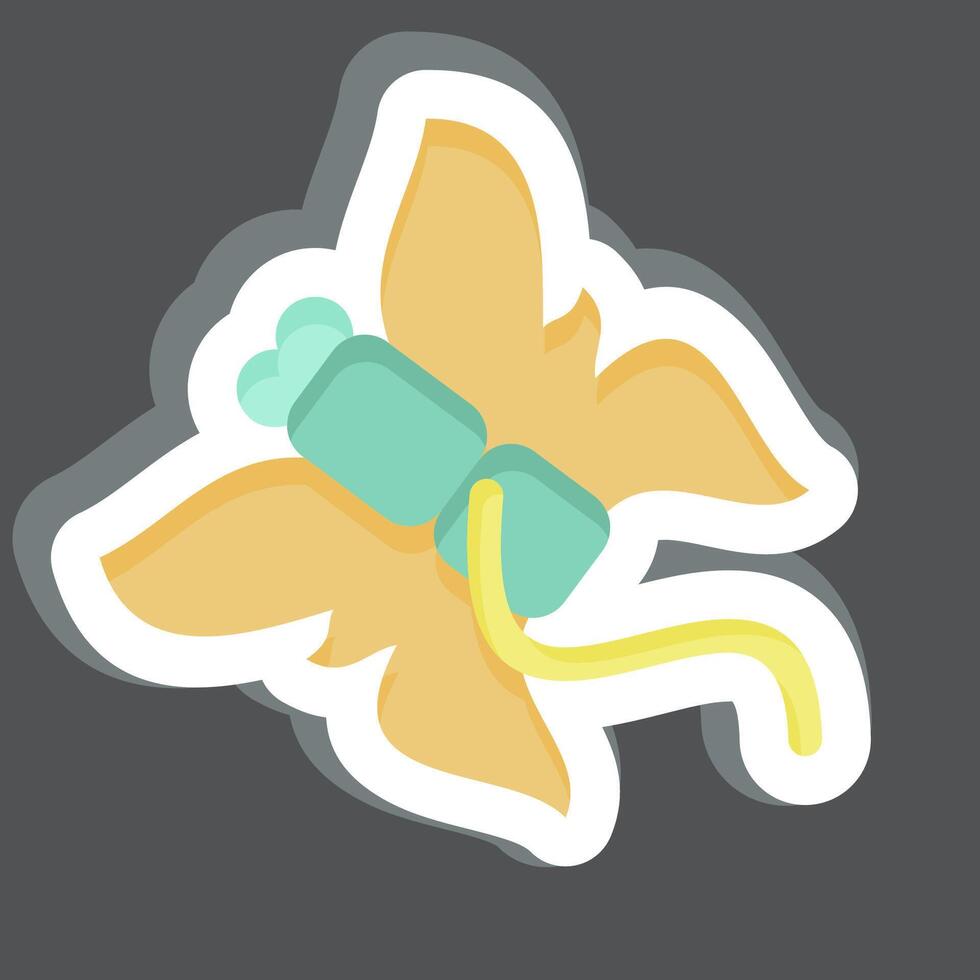 Sticker Kite. related to Kindergarten symbol. simple design editable. simple illustration vector