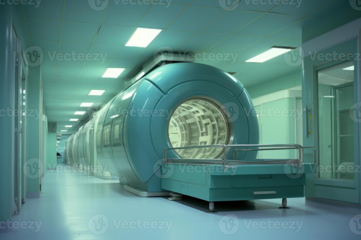 AI generated Sophisticated Mri medical machine. Generate Ai photo