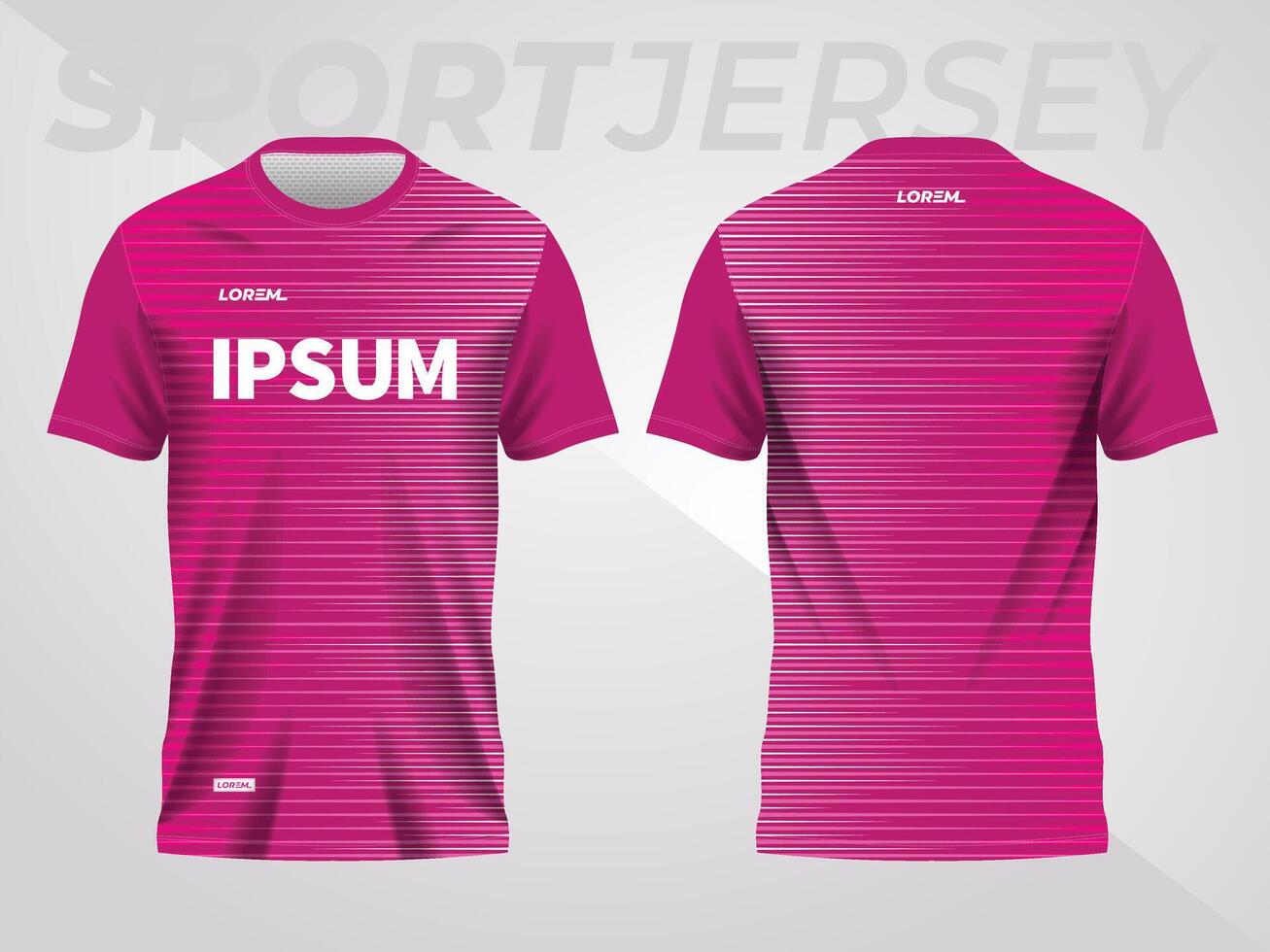 rosado resumen Deportes jersey fútbol americano fútbol carreras juego de azar motocross ciclismo correr. frente y espalda ver vector