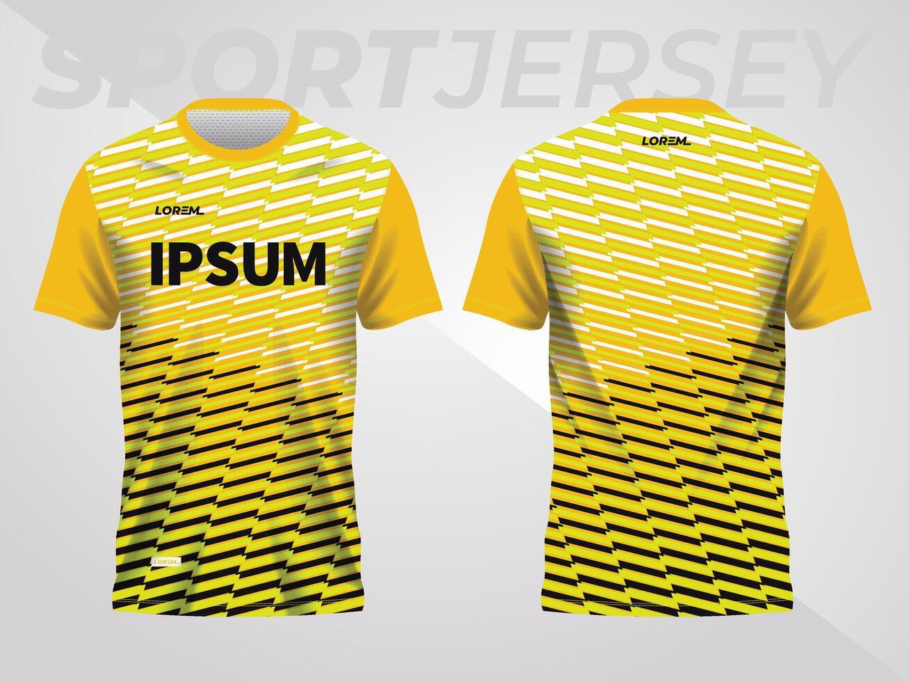 resumen amarillo antecedentes y modelo para deporte jersey diseño vector