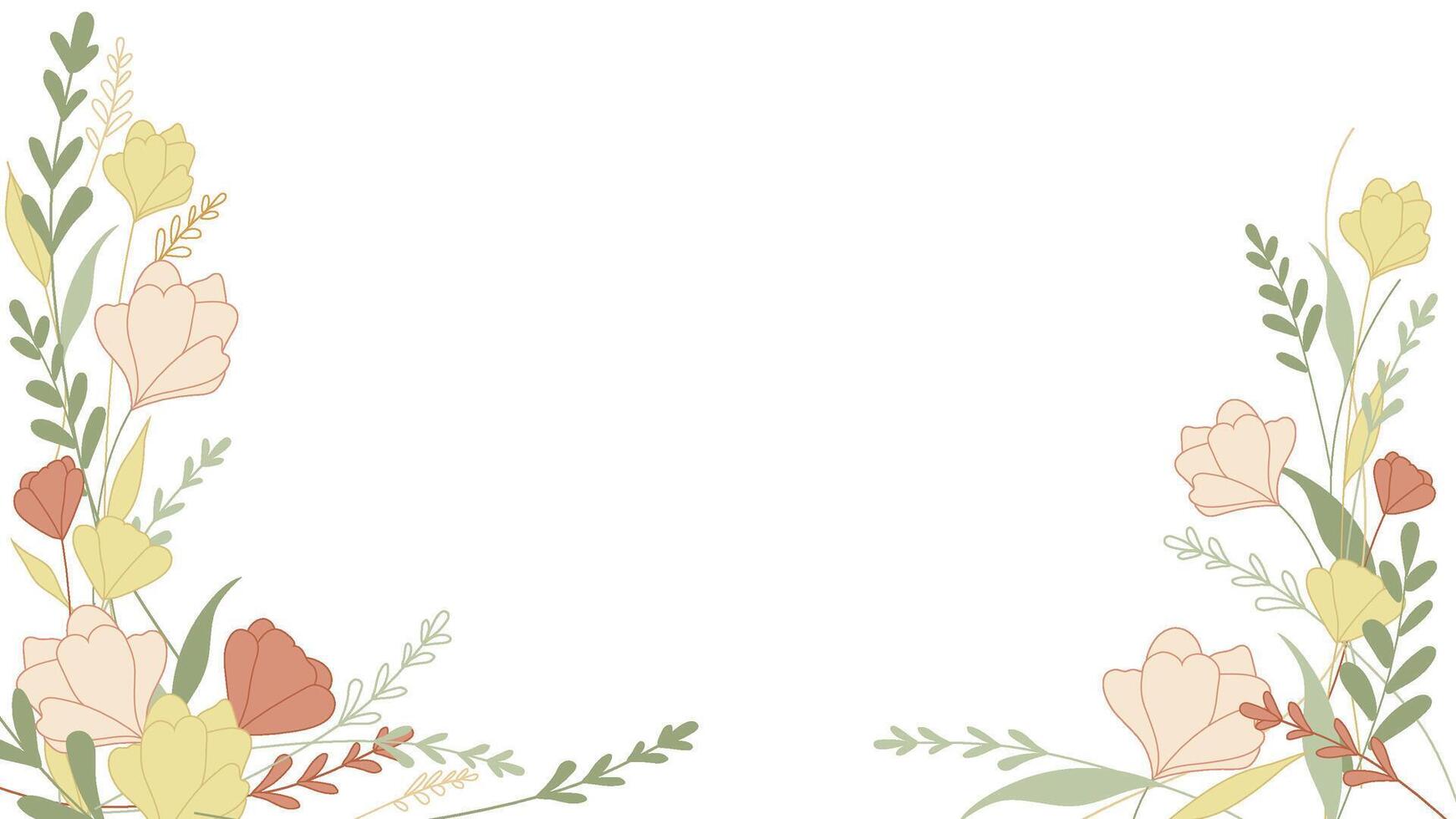 Abstract flower background Vector design wallpaper frame