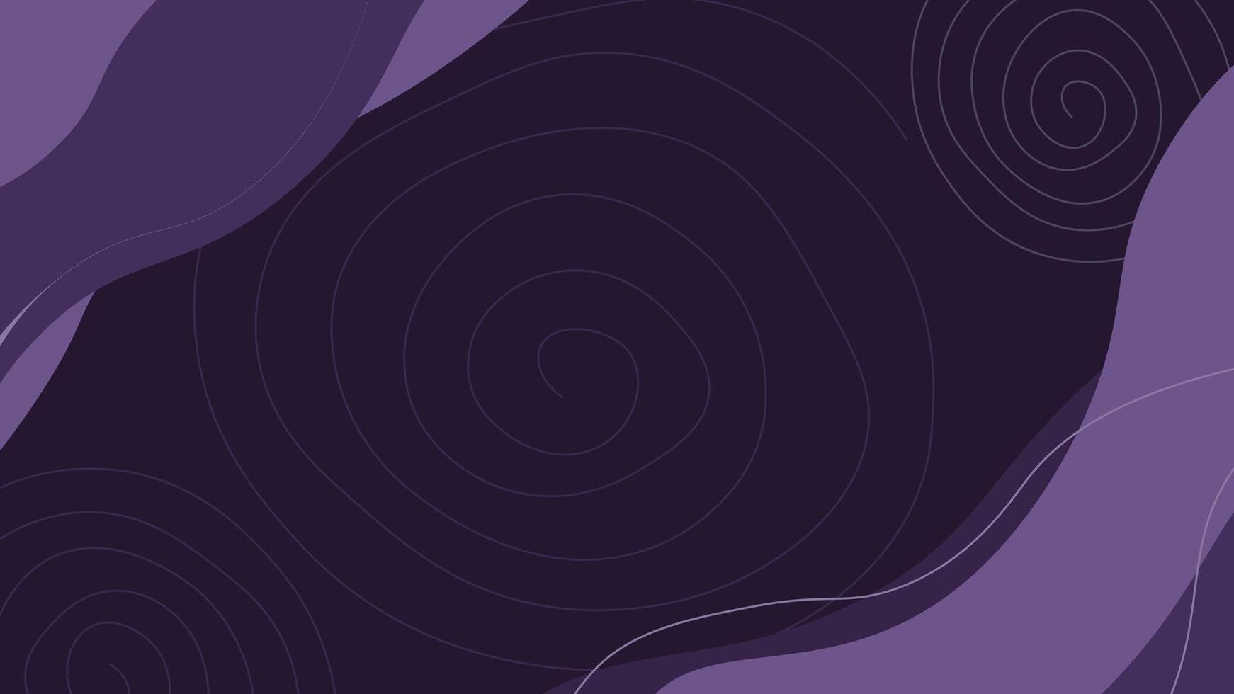 Abstract dark purple background curve decoration vector