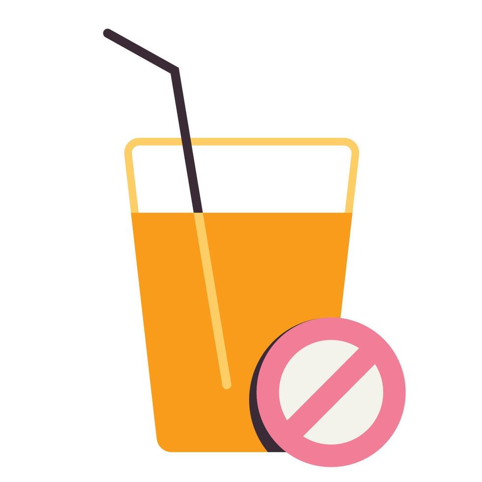 No drink icon vector