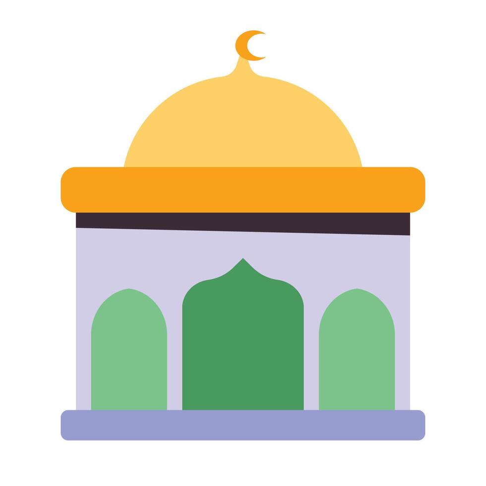 islámico mezquita icono vector