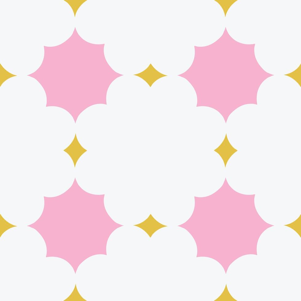 Beautiful seamless pattern with geometric shapes in retro style. Vector texture in classic ceramic tile style. Modern geometry background in vintage style.