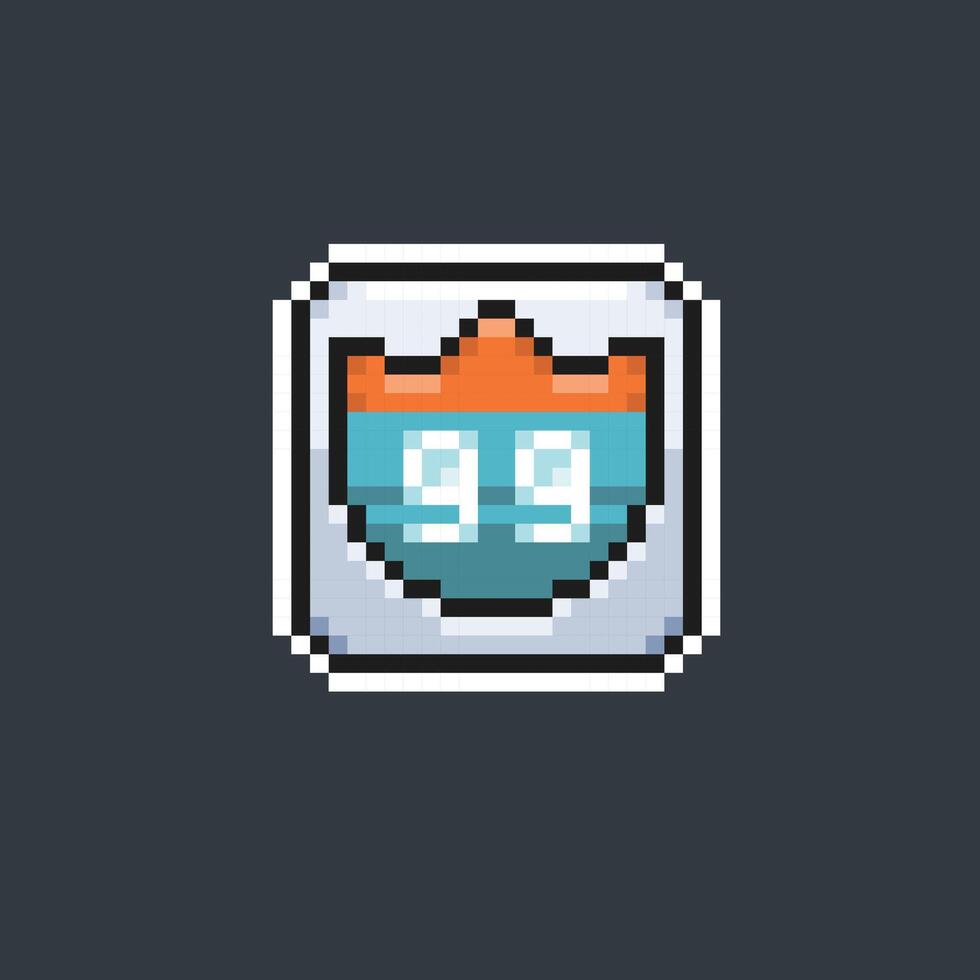 99 rute sign in pixel art style vector