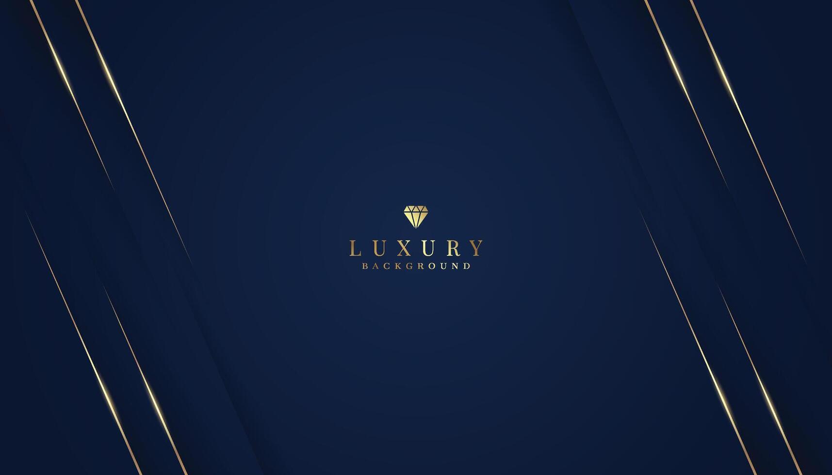 elegante oscuro azul antecedentes con oro y Brillantina elementos. moderno lujo resumen antecedentes vector