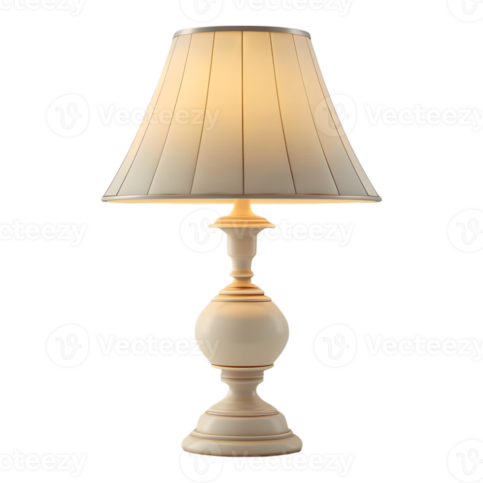 AI generated 3D Rendering of a Table Light Lamp for Bedroom on Transparent Background - Ai Generated png