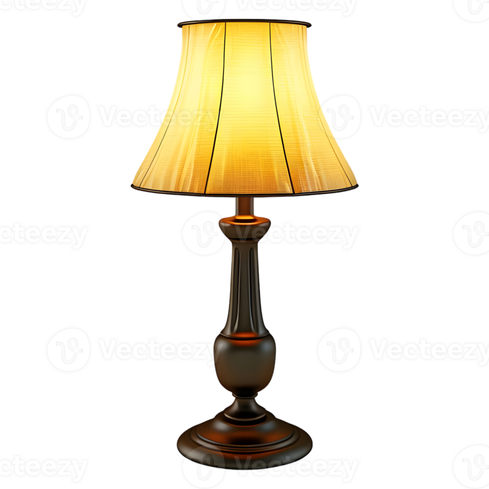 AI generated 3D Rendering of a Table Light Lamp for Bedroom on Transparent Background - Ai Generated png