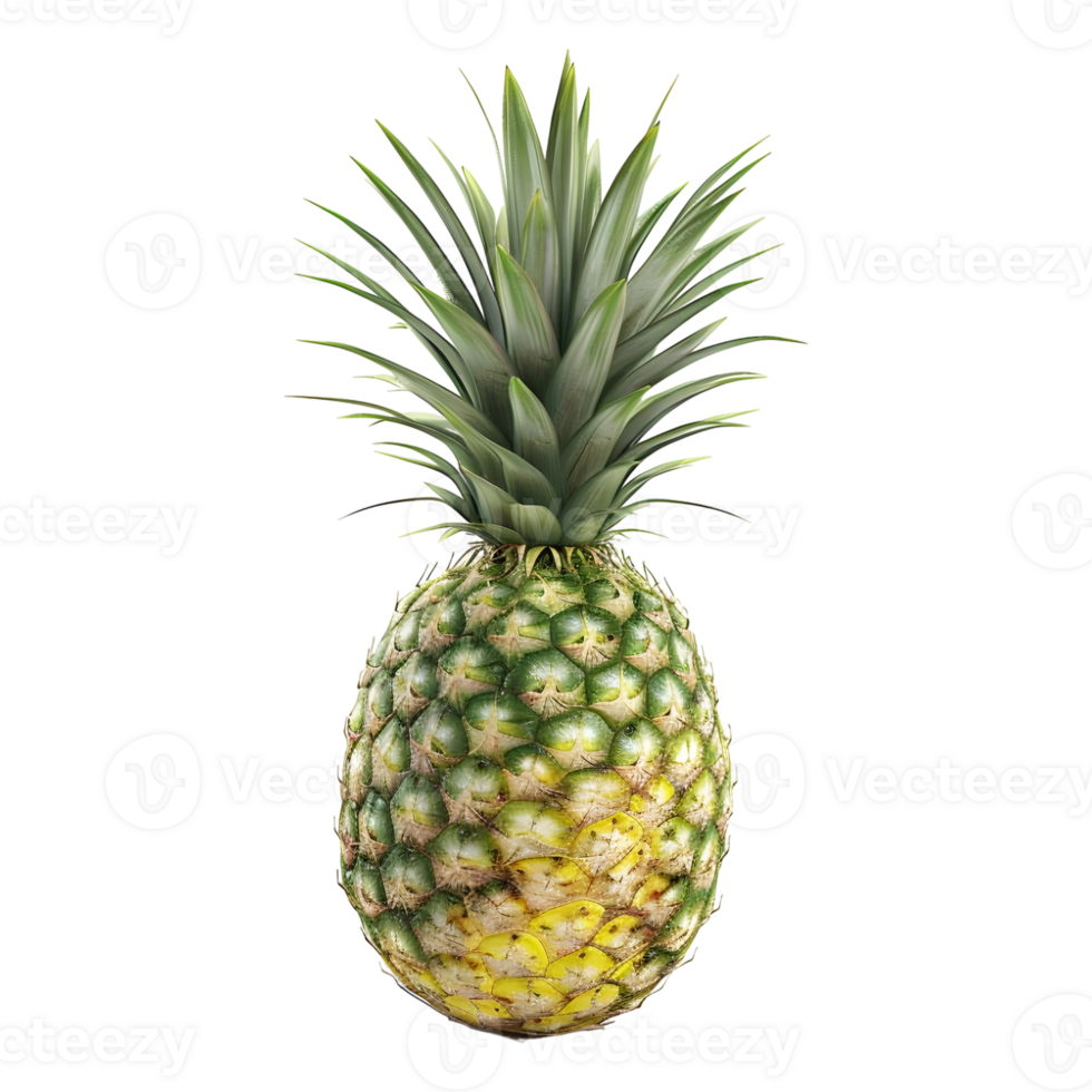 AI generated 3D Rendering of a Pineapple on Transparent Background - Ai Generated png