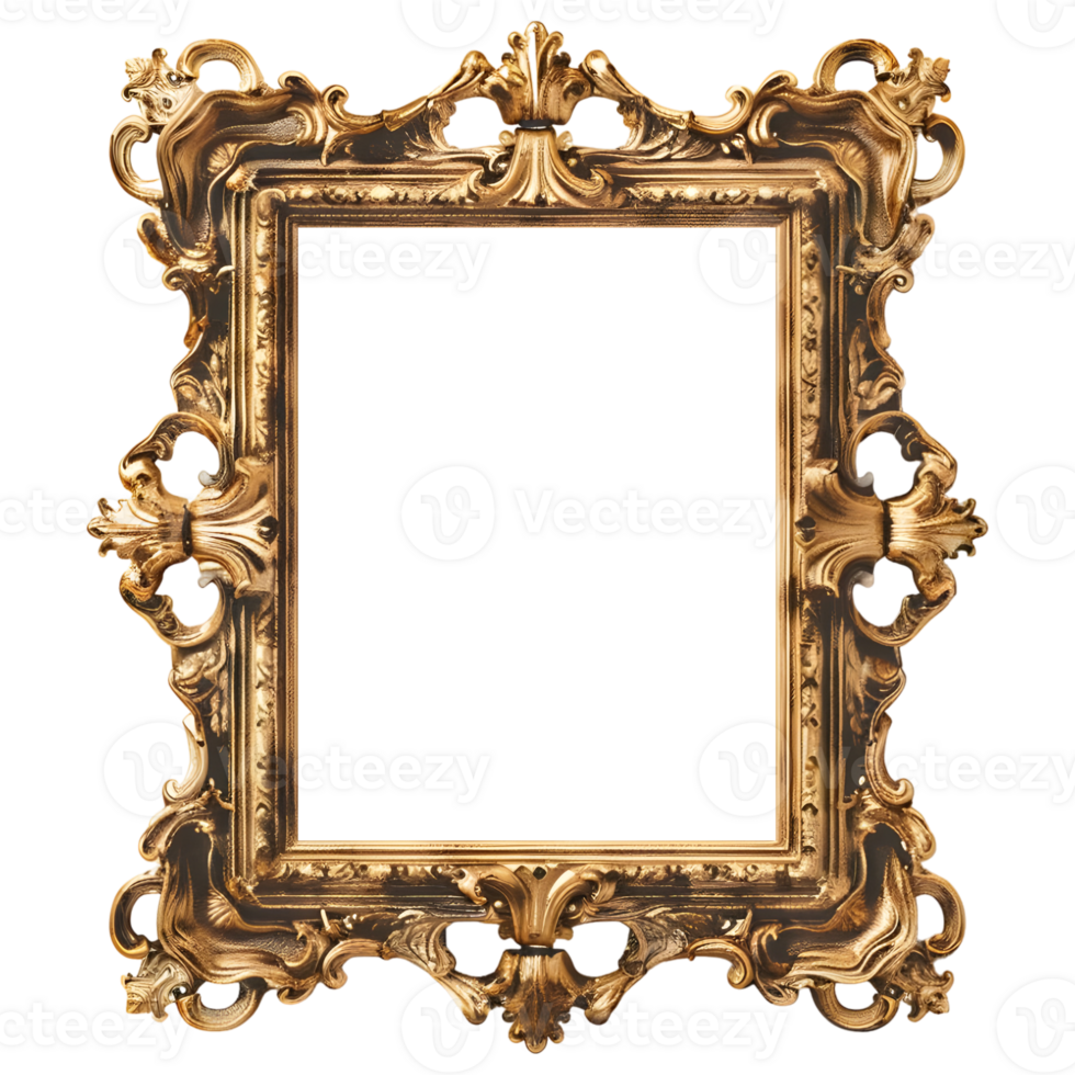 AI generated 3D Rendering of a Modern Picture Frame on Transparent Background - Ai Generated png