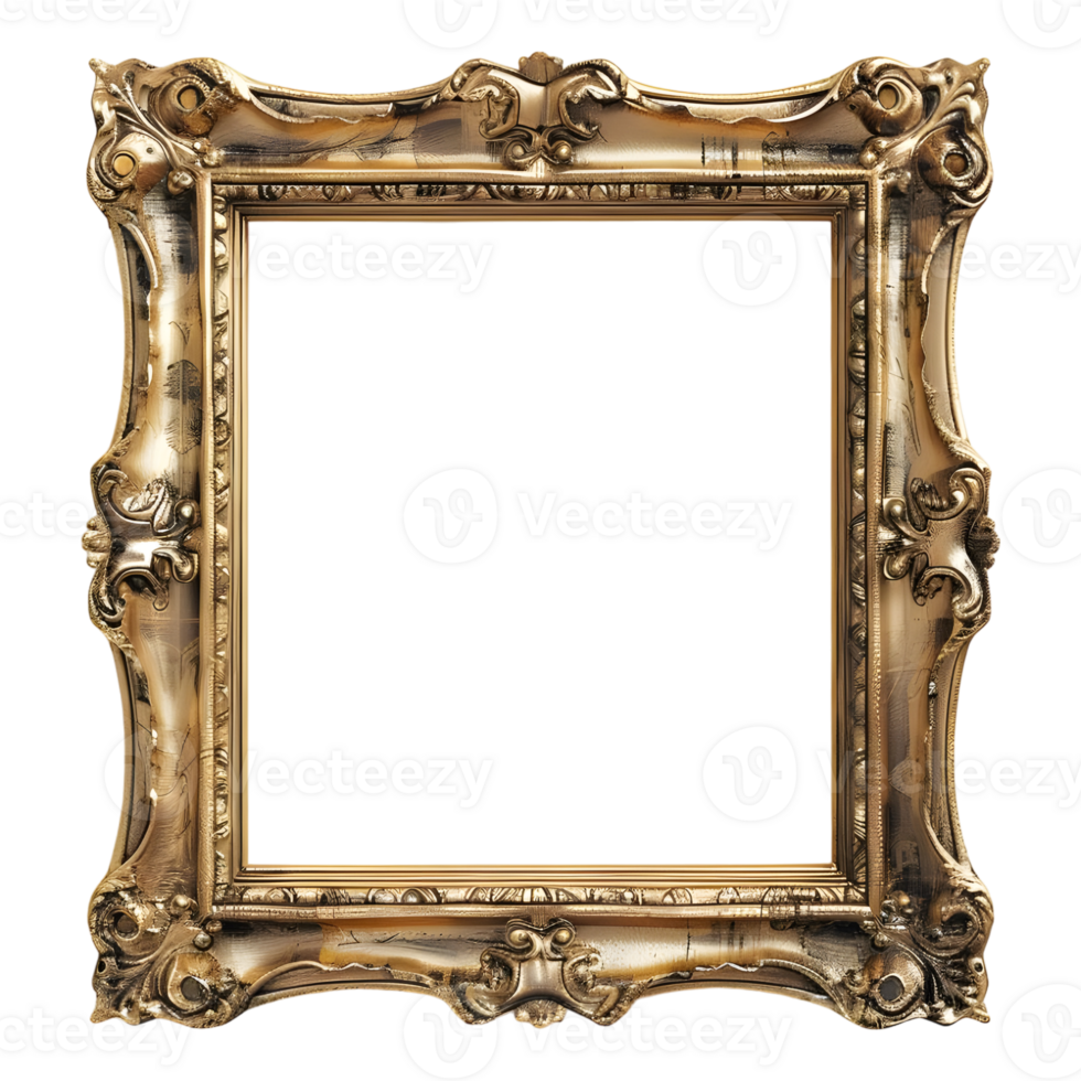 AI generated 3D Rendering of a Modern Picture Frame on Transparent Background - Ai Generated png