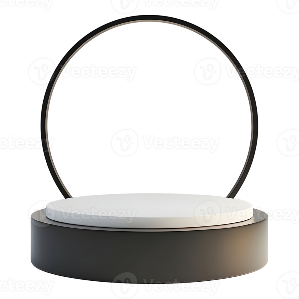 AI generated 3D Rendering of a Podium Stage For Product on Transparent Background - Ai Generated png