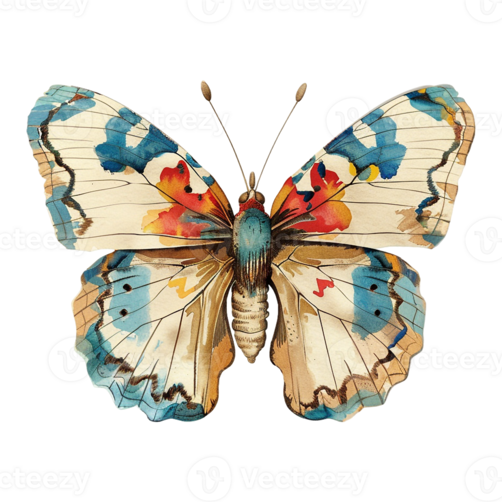AI generated Sticker of a Butterfly On a Transparent Background - Ai Generated png
