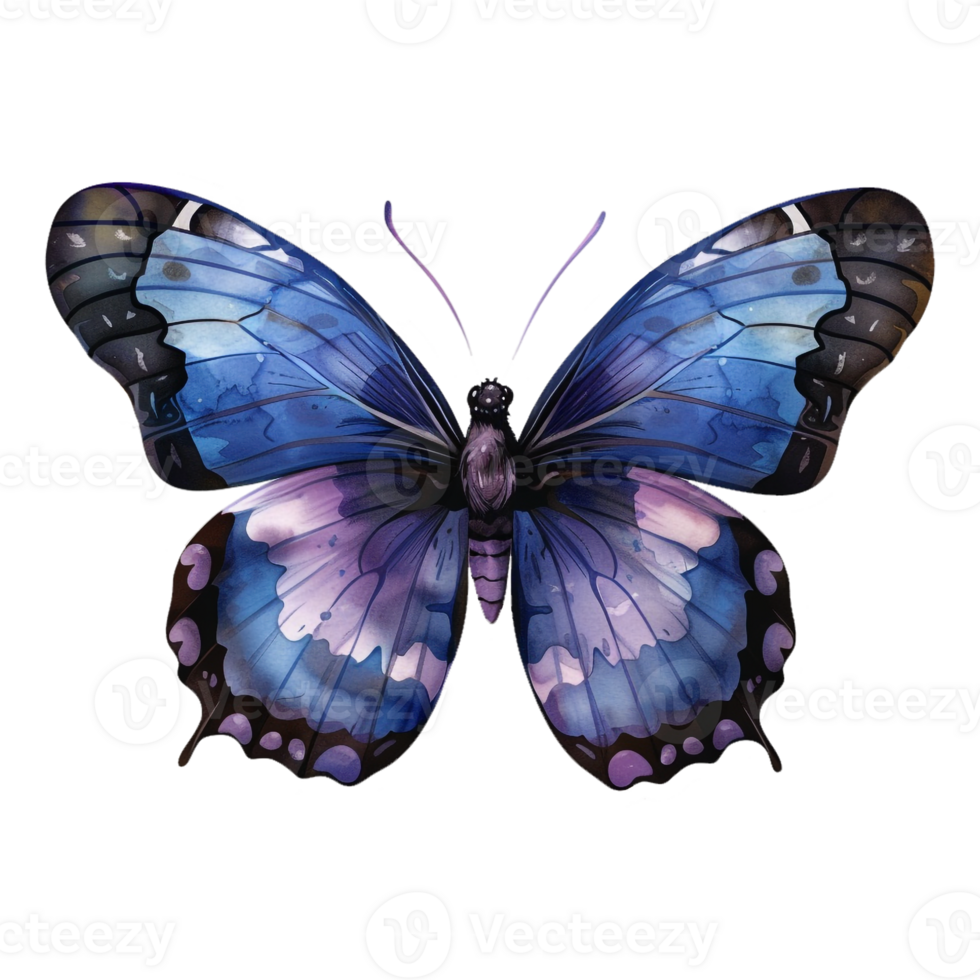 AI generated Sticker of a Butterfly On a Transparent Background - Ai Generated png