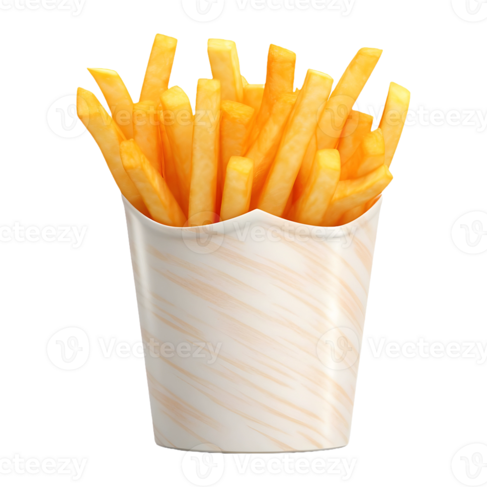 AI generated French Fries on Transparent background - Ai Generated png