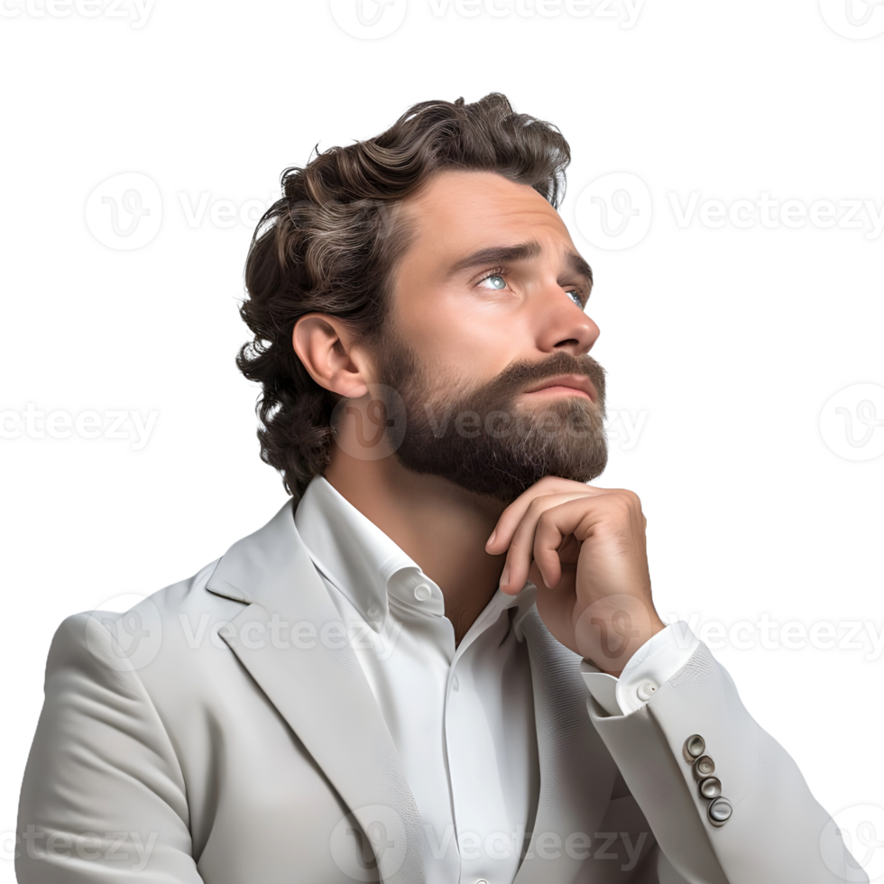 AI generated Young Businessman Standing on Transparent background - Ai Generated png