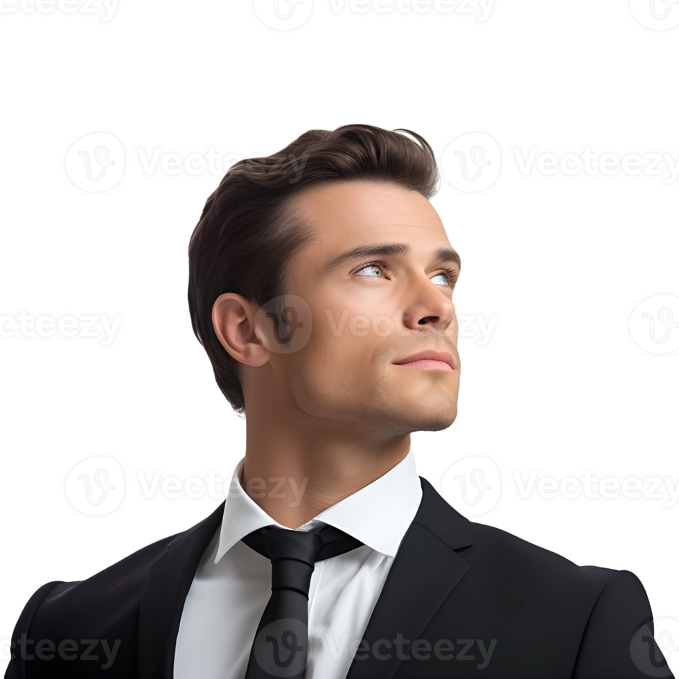 AI generated Young Businessman Standing on Transparent background - Ai Generated png