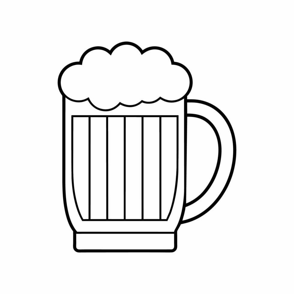un cerveza jarra en vector ilustración