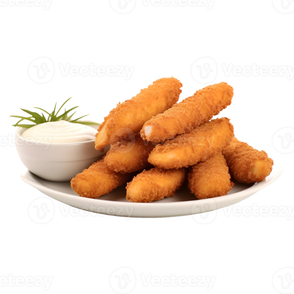AI generated Chicken Fingers on Transparent background - Ai Generated png