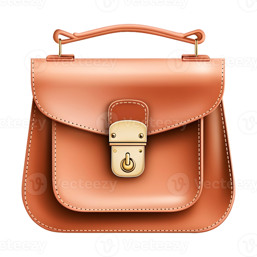 AI generated 3D Rendering of a Woman Purse on Transparent Background - Ai Generated png