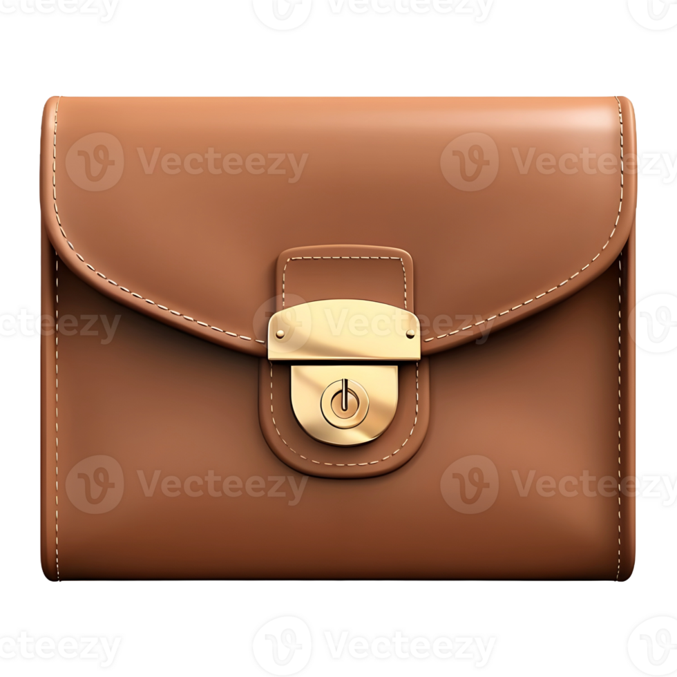 AI generated 3D Rendering of a Woman Purse on Transparent Background - Ai Generated png