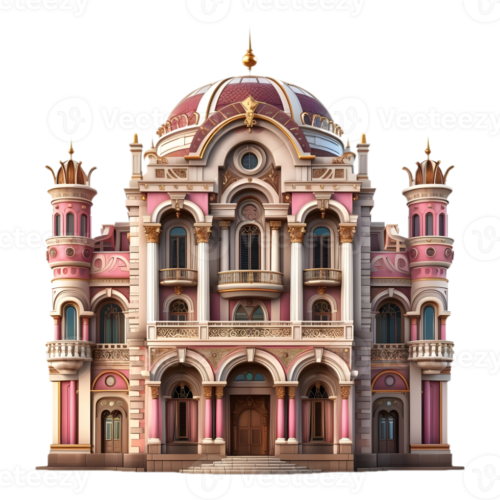 AI generated Residential Building or House Clipart on Transparent background - Ai Generated png