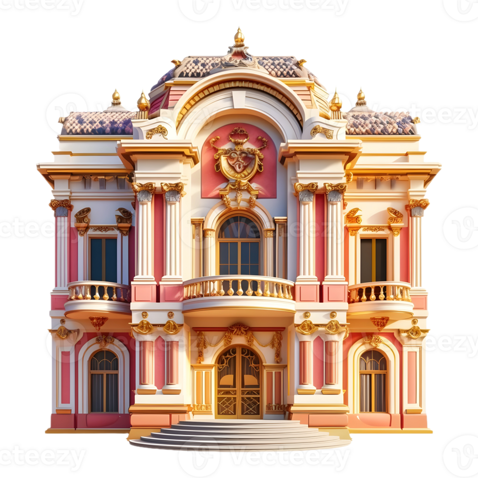 AI generated Residential Building or House Clipart on Transparent background - Ai Generated png