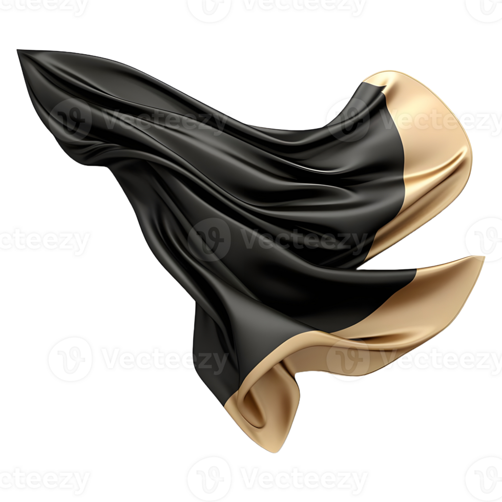 AI generated Silk Cloth in the Air on Transparent background - Ai Generated png