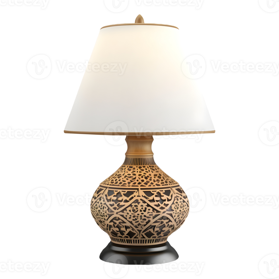 AI generated Night Table Lamp on Transparent background - Ai Generated png